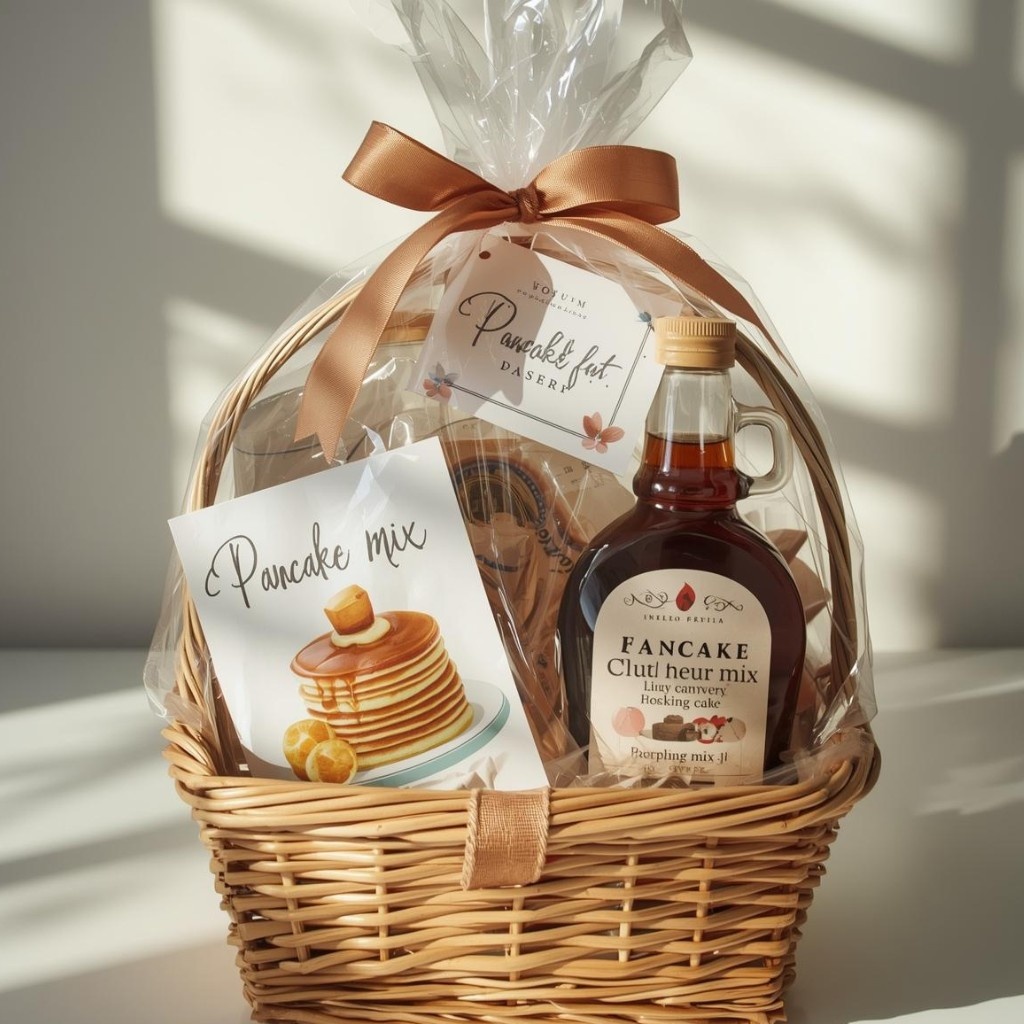 Brunch bundle (pancake mix + syrup bottle + recipe card)